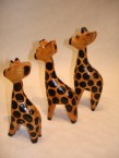 girafes colorés série de 3
