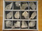 des cristaux de roche