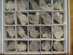 des cristaux de roche